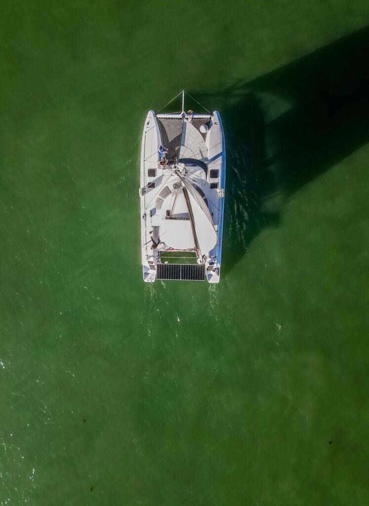 Privatisation Canopée vue sur le catamaran